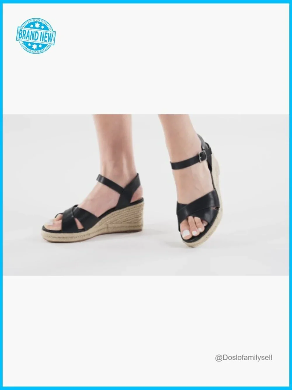 Espadrille Wedge Sandals High Heeled Platform Summer Dressy Casual Ankle Strap